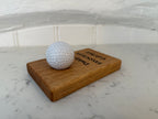 Natural Solid Oak Golf Ball Display Stand - Handmade in Hampshire - Desk or Display Golf Enthusiast Gift - Solid Wood - Personalisable