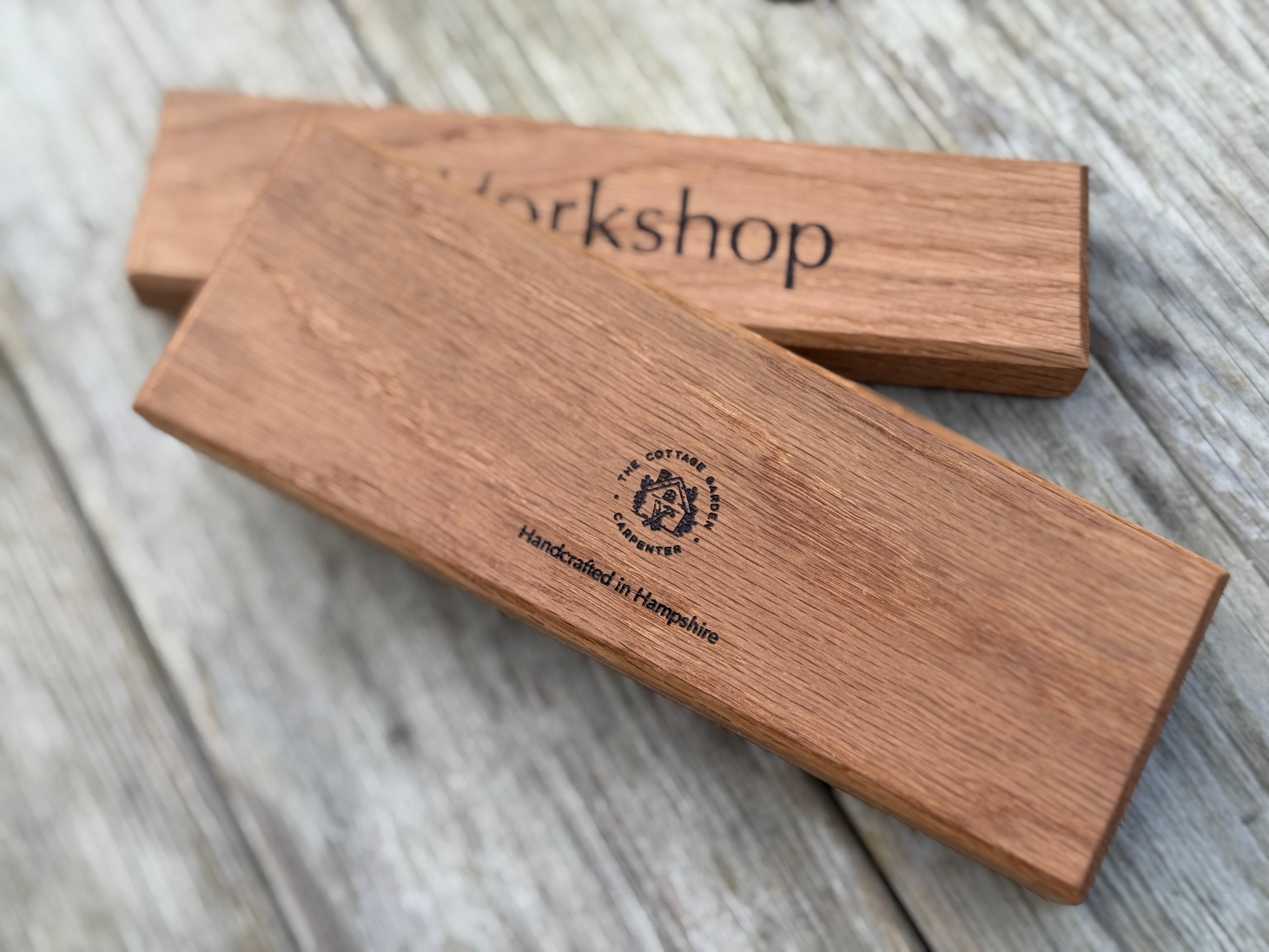 Customisable Room Name Door Sign/Plaque: Handcrafted in Solid Oak - Architectural Oak Accessories