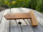 Handmade Solid Oak Coat Rack: Countryside Footpath Sign inspired