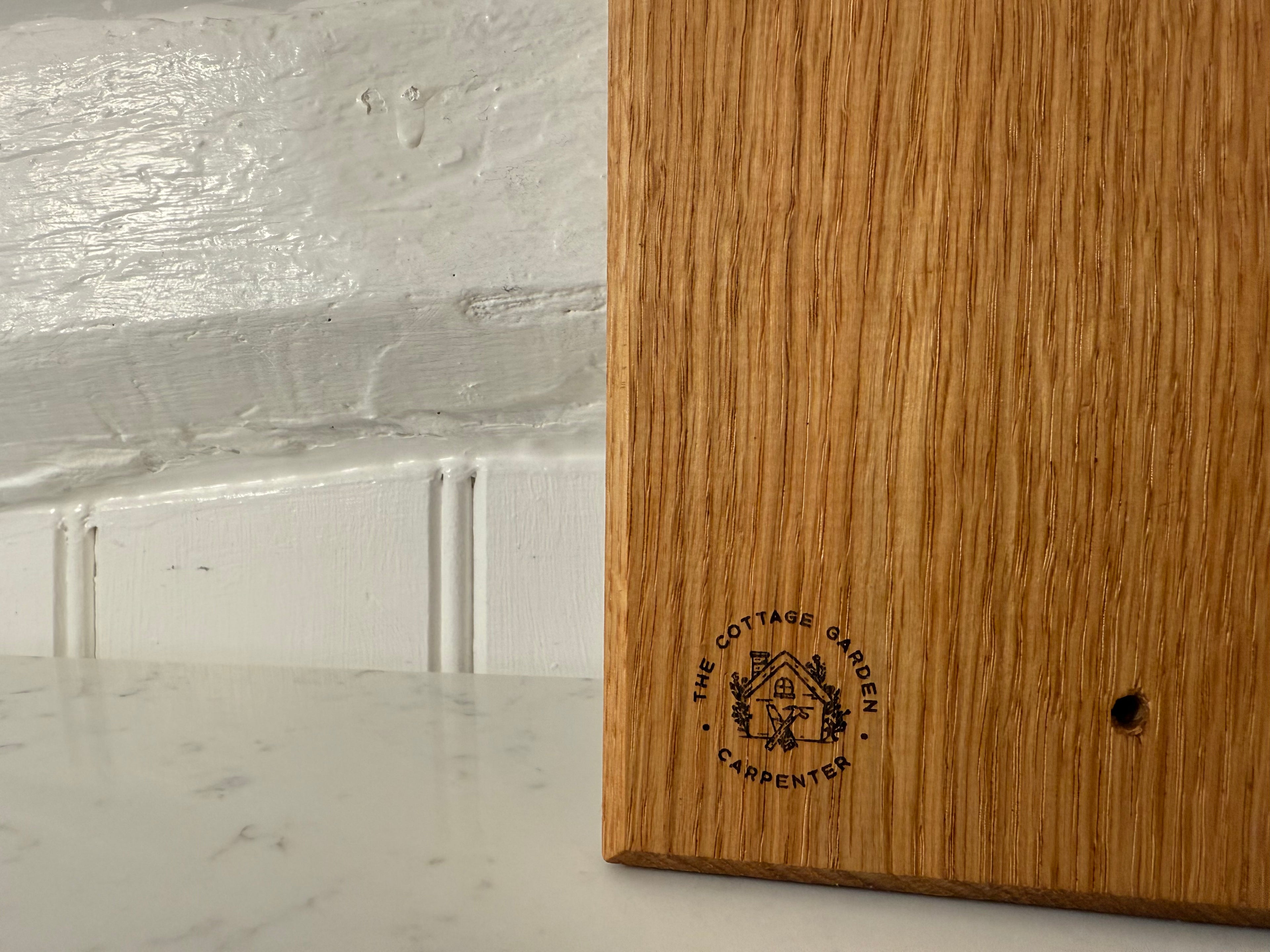 Handmade Solid Oak Wall Mounted Bottle Opener: Gin & Tonic Theme - Cast Iron - Personalisable