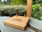 Natural Solid Oak Golf Ball & Pen Display Stand - Handmade in Hampshire - Golf Enthusiast Gift - Desk or Display - Personalisable
