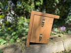 Handmade Solid Oak & Sapele Bird House: Solid Wood Nest Box, Garden Gift - Personalisable
