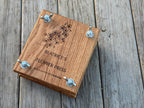 Personalisable Flower Press: Handcrafted in Solid Oak - with blotting craft paper