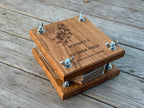 Personalisable Flower Press: Handcrafted in Solid Oak - with blotting craft paper