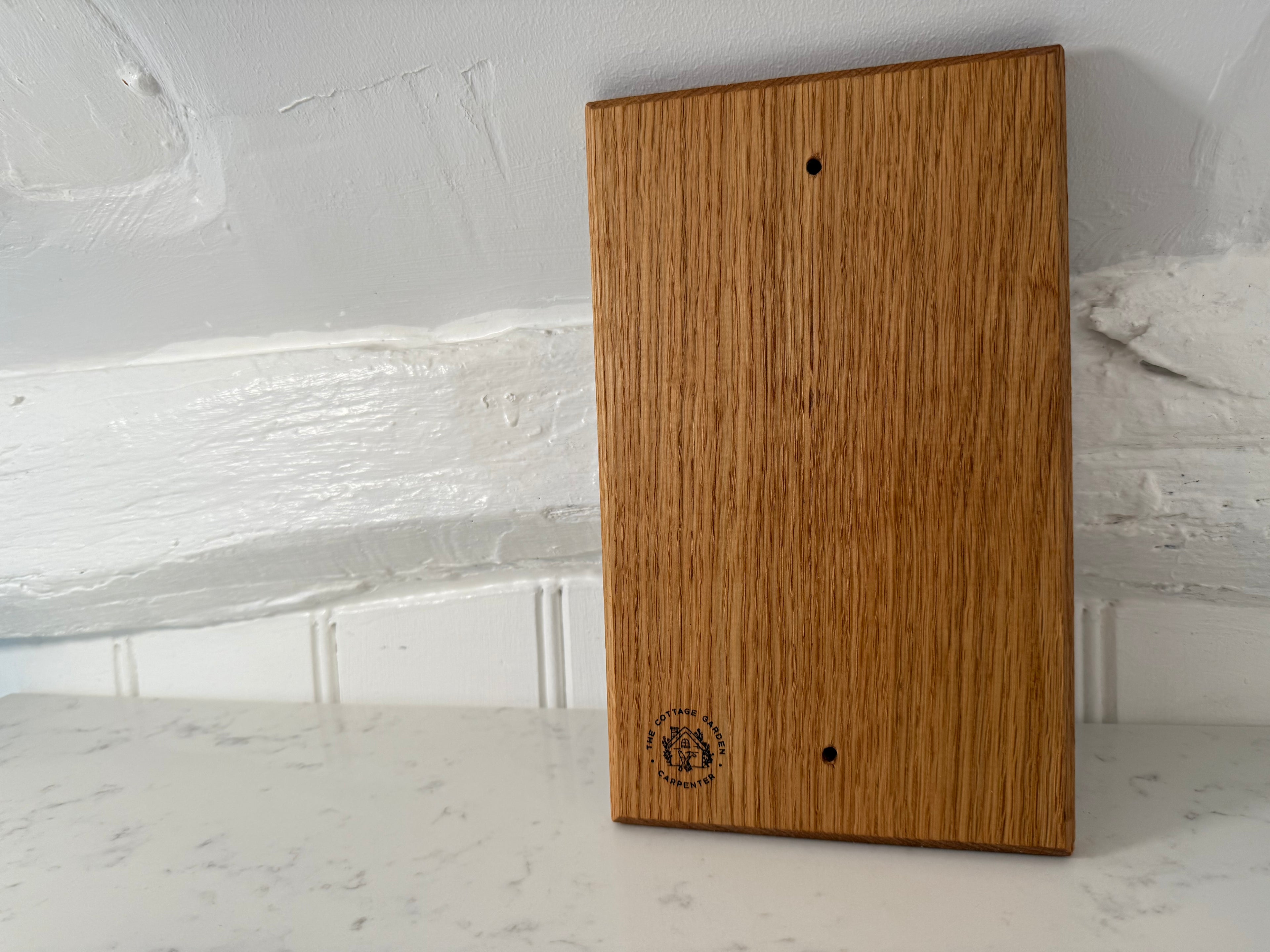 Handmade Solid Oak Wall Mounted Bottle Opener: Gin & Tonic Theme - Cast Iron - Personalisable