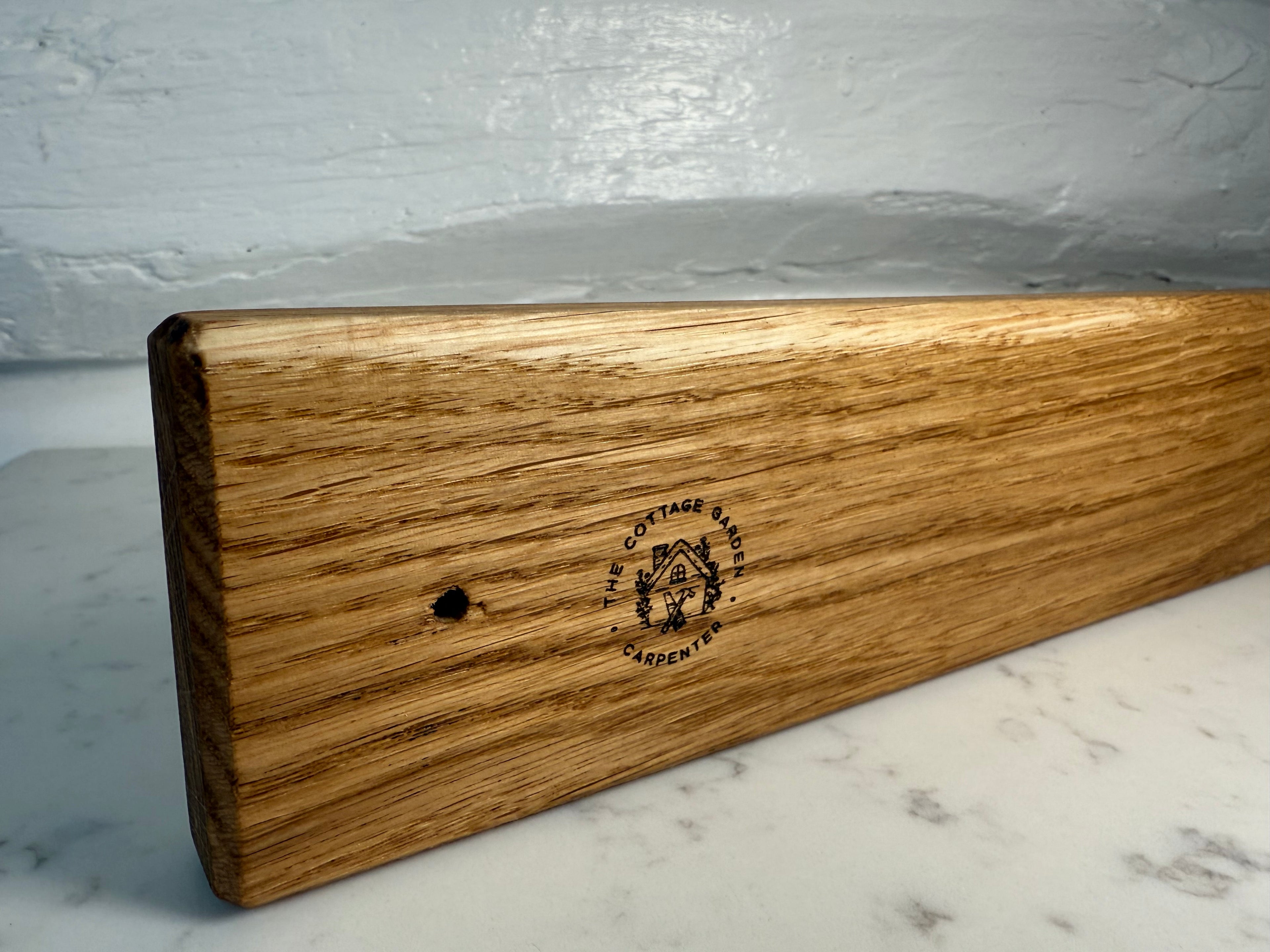 Handmade Solid Oak Coat Rack with Pegs: Wall Mountable