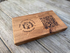 Solid Oak Tabletop/Desk/Reception Sign: Customisable Tabletop Display - QR Code