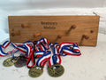 Handmade Solid Oak Medal Hanging Rack: Wall Display - Personalisable