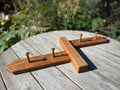 Handmade Solid Oak Coat Rack: Countryside Footpath Sign inspired - Bi-directional design