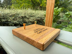 Natural Solid Oak Golf Ball & Pen Display Stand - Handmade in Hampshire - Golf Enthusiast Gift - Desk or Display - Personalisable