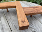 Handmade Solid Oak Coat Rack: Countryside Footpath Sign inspired - Bi-directional design