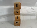 Personalisable Solid Oak Name Letter Cubes: Handmade Nursery Decor