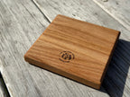 Natural Solid Oak Drink Coasters - Handmade in Hampshire - Personalisable - coordinates - perfect wedding/anniversary/engagement gift