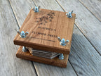 Personalisable Flower Press: Handcrafted in Solid Oak - with blotting craft paper