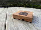 Solid Oak Tabletop/Desk/Reception Sign: Customisable Tabletop Display - QR Code