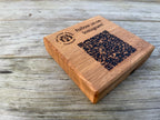 Solid Oak Tabletop/Desk/Reception Sign: Customisable Tabletop Display - QR Code