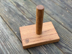 Handmade Solid Oak Seed Tamper: Natural Wood Garden Gift - 150x100mm