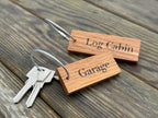 Personalisable Keyring: Handcrafted in Solid Oak - with loop attachment