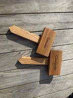 Personalisable Herb Patch Sign - Handmade in Solid Oak